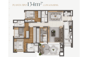 GRANRESORT RESERVA SÃO CAETANO (68 a 134mM²) – 2 SUÍTES a 4 DORM – 1 E 2 VAGAS – FUNDAÇÃO – SCS