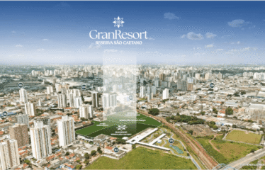 GRANRESORT RESERVA SÃO CAETANO (68 a 134mM²) – 2 SUÍTES a 4 DORM – 1 E 2 VAGAS – FUNDAÇÃO – SCS
