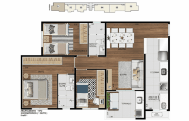 FONDATORI -51 A 75M – 2 E 3 DORM (SUÍTE)- 1 E 2 VAGAS – FUNDAÇÃO
