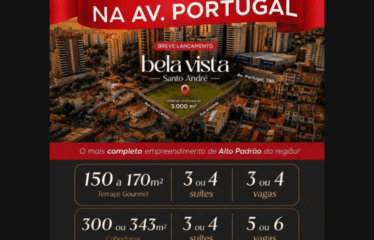 BELA VISTA -150 A 170M – 3 A 4 SUÍTES- 3 E 4 VAGAS – JARDIM BELA VISTA